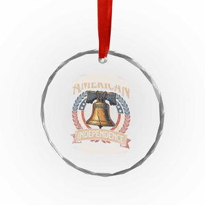 250 years Of America Independence Crystal Glass Ornament 250th American Anniversary Liberty Bell TS11 Print Your Wear