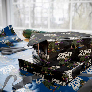 250 Years Of Eating Crayons Wrapping Paper Roll Vintage Bulldog Patriotic Veteran Military Gift TS10 Black Print Your Wear