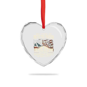 250 Years Of Protecting Freedom Defending Liberty Since 1775 Heart Crystal Glass Ornament US Military Army Birthday TS11 Print Your Wear