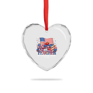 250 Years Shaping America Anniversary Heart Crystal Glass Ornament Proud Educator Gift TS12 Print Your Wear