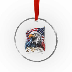 250 Years USA 250th Anniversary Crystal Glass Ornament Patriotic Eagle 4th of July TS11 Print Your Wear