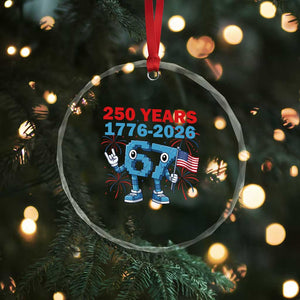 250th America Anniversary Crystal Glass Ornament Funny Italian Brainrot Meme 4th of July TS14 Print Your Wear
