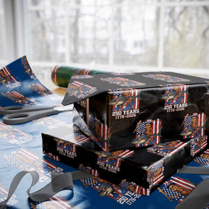 250th America Anniversary Wrapping Paper Roll Funny Tung Tung Tung Sahur Tralalero Tralala 4th of July