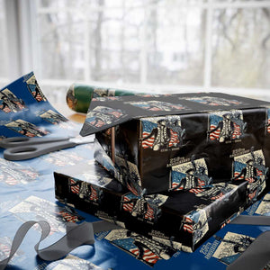 250th Anniversary 1776-2026 We The People Wrapping Paper Roll George Washington and Statue of Liberty History Pride TS02 Black Print Your Wear