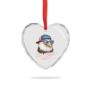 250th Anniversary USA 250 Years Baby Bald Eagle Heart Crystal Glass Ornament TS11 Print Your Wear