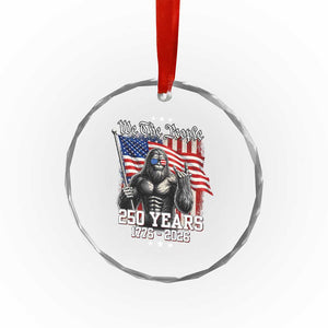 250th Anniversary USA Bigfoot Crystal Glass Ornament Sasquatch 250 Years Independence TS11 Print Your Wear