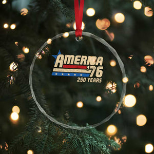 250th Anniversary USA Crystal Glass Ornament America Retro 250 Years 1776 2026 TS10 Print Your Wear