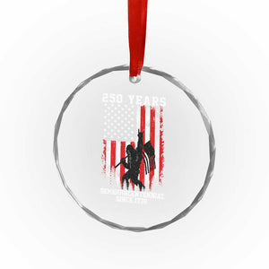 250th Anniversary USA Crystal Glass Ornament Bigfoot Patriotic American USA Flag TS14 Print Your Wear