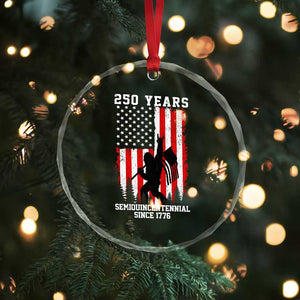 250th Anniversary USA Crystal Glass Ornament Bigfoot Patriotic American USA Flag TS14 Print Your Wear