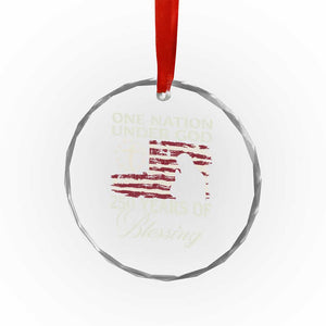 250th Anniversary USA Crystal Glass Ornament One Nation Under God 250 Years Of Blessing TS14 Print Your Wear