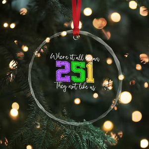 251 Mardi Gras Mobile Alabama Crystal Glass Ornament Where It All Began Fat Tuesday Carnival Glitter Print TS11 Print Your Wear