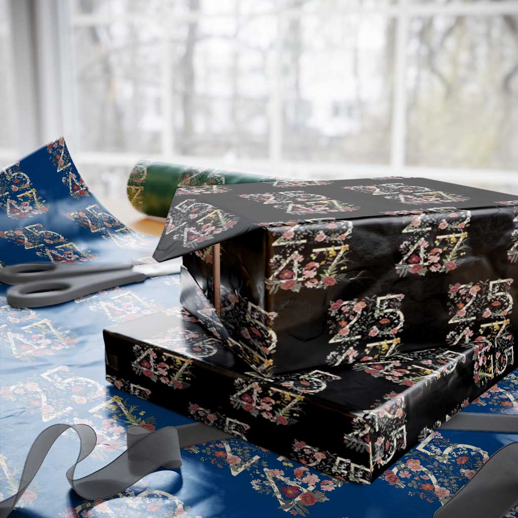 2547 Wildflower Floral Graphic Wrapping Paper Roll Subtle Coded 25th Amendment Political Satire Aesthetic TS02 Black Print Your Wear