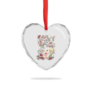 2547 Wildflower Floral Graphic Heart Crystal Glass Ornament Subtle Coded 25th Amendment Political Satire Aesthetic TS02 Print Your Wear