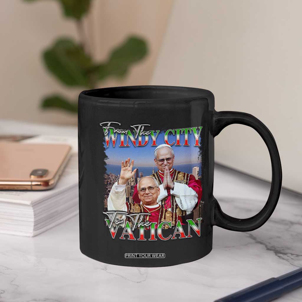 267th Pope Leo XIV Coffee Mug From The Windy City To The Vatican US Chicago Pride TS02 Print Your Wear
