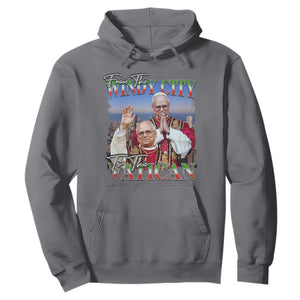 267th Pope Leo XIV Hoodie From The Windy City To The Vatican US Chicago Pride TS02 Charcoal Print Your Wear
