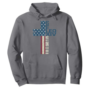 267th Pope Leo XIV Hoodie Nos Multi In Illo Uno Unum American Cross TS02 Charcoal Print Your Wear