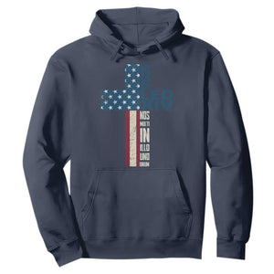 267th Pope Leo XIV Hoodie Nos Multi In Illo Uno Unum American Cross TS02 Navy Print Your Wear