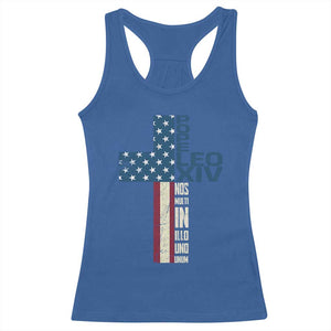 267th Pope Leo XIV Racerback Tank Top Nos Multi In Illo Uno Unum American Cross TS02 Royal Blue Print Your Wear