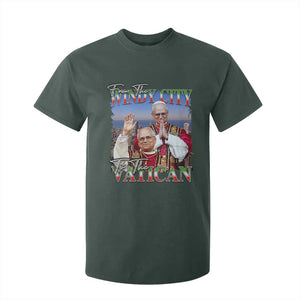 267th Pope Leo XIV T Shirt For Kid From The Windy City To The Vatican US Chicago Pride TS02 Dark Forest Green Print Your Wear