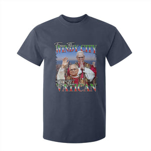 267th Pope Leo XIV T Shirt For Kid From The Windy City To The Vatican US Chicago Pride TS02 Navy Print Your Wear