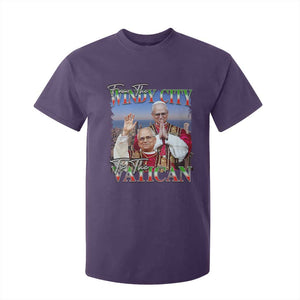 267th Pope Leo XIV T Shirt For Kid From The Windy City To The Vatican US Chicago Pride TS02 Purple Print Your Wear