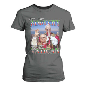 267th Pope Leo XIV T Shirt For Women From The Windy City To The Vatican US Chicago Pride TS02 Dark Heather Print Your Wear