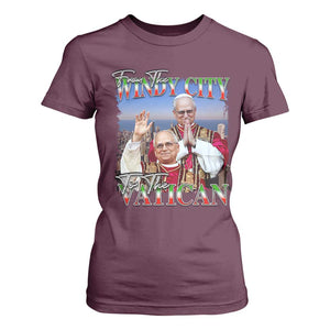 267th Pope Leo XIV T Shirt For Women From The Windy City To The Vatican US Chicago Pride TS02 Maroon Print Your Wear