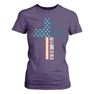 267th Pope Leo XIV T Shirt For Women Nos Multi In Illo Uno Unum American Cross TS02 Purple Print Your Wear