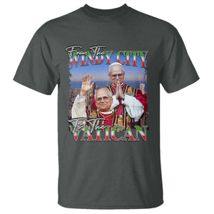 267th Pope Leo XIV T Shirt From The Windy City To The Vatican US Chicago Pride TS02 Dark Heather Print Your Wear