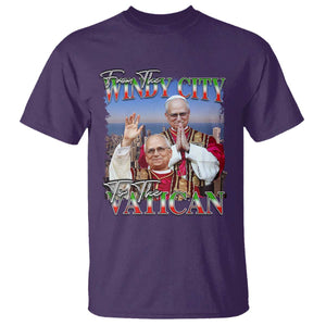 267th Pope Leo XIV T Shirt From The Windy City To The Vatican US Chicago Pride TS02 Purple Print Your Wear
