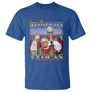267th Pope Leo XIV T Shirt From The Windy City To The Vatican US Chicago Pride TS02 Royal Blue Print Your Wear