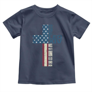 267th Pope Leo XIV Toddler T Shirt Nos Multi In Illo Uno Unum American Cross TS02 Navy Print Your Wear