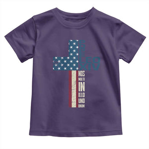 267th Pope Leo XIV Toddler T Shirt Nos Multi In Illo Uno Unum American Cross TS02 Purple Print Your Wear