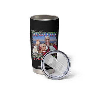 267th Pope Leo XIV Tumbler Cup From The Windy City To The Vatican US Chicago Pride TS02 Print Your Wear