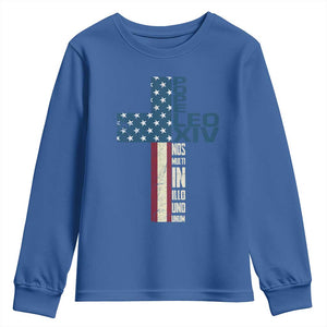 267th Pope Leo XIV Youth Sweatshirt Nos Multi In Illo Uno Unum American Cross TS02 Royal Blue Print Your Wear