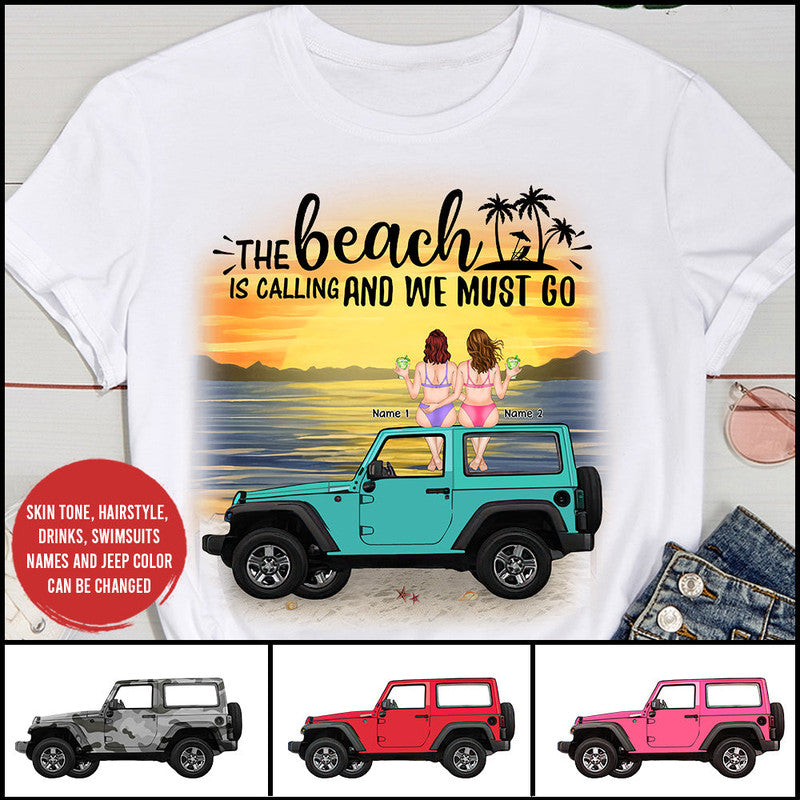 Custom JP Shirt The Beach Is Calling and We Must Go CTM Youth Custom - Printyourwear