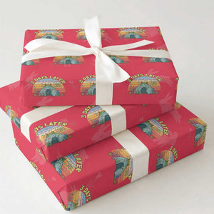 3 Days Later Christian Resurrection Wrapping Paper Roll Funny Easter Jesus Meme TS14 Red Print Your Wear