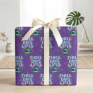 3 Days Later Wrapping Paper Roll Funny Easter Christian TS14 Purple Print Your Wear