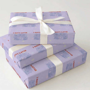 3 Days Later Wrapping Paper Roll Funny Easter Jesus Christian Meme TS14 Violet Print Your Wear