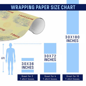 3 Days Later Wrapping Paper Roll Funny Easter Jesus Christian Meme TS14 Print Your Wear