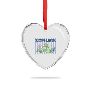 3 Days Later Heart Crystal Glass Ornament Funny Easter Christian Faith Meme TS14 Print Your Wear
