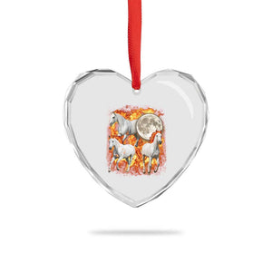 3 Fire Horses Moon Equestrian Heart Crystal Glass Ornament Year Of The Fire Horse Joke TS11 Print Your Wear