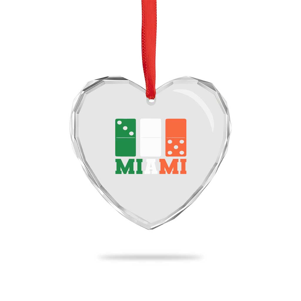 305 Miami Heart Crystal Glass Ornament Three Zero Five Domino TS10 Print Your Wear