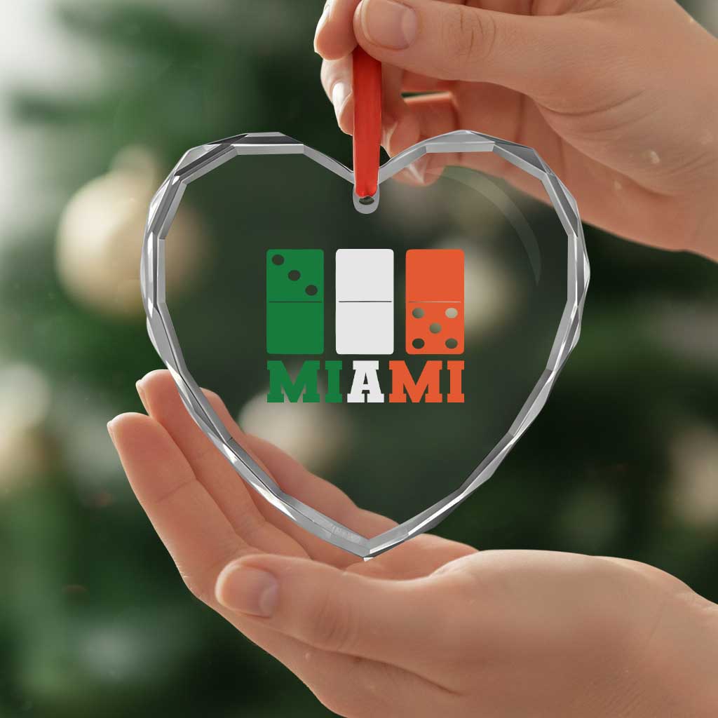 305 Miami Heart Crystal Glass Ornament Three Zero Five Domino TS10 Print Your Wear