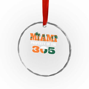 305 Miami Pride Crystal Glass Ornament Urban Style Miami Beach Graphic TS10 Print Your Wear