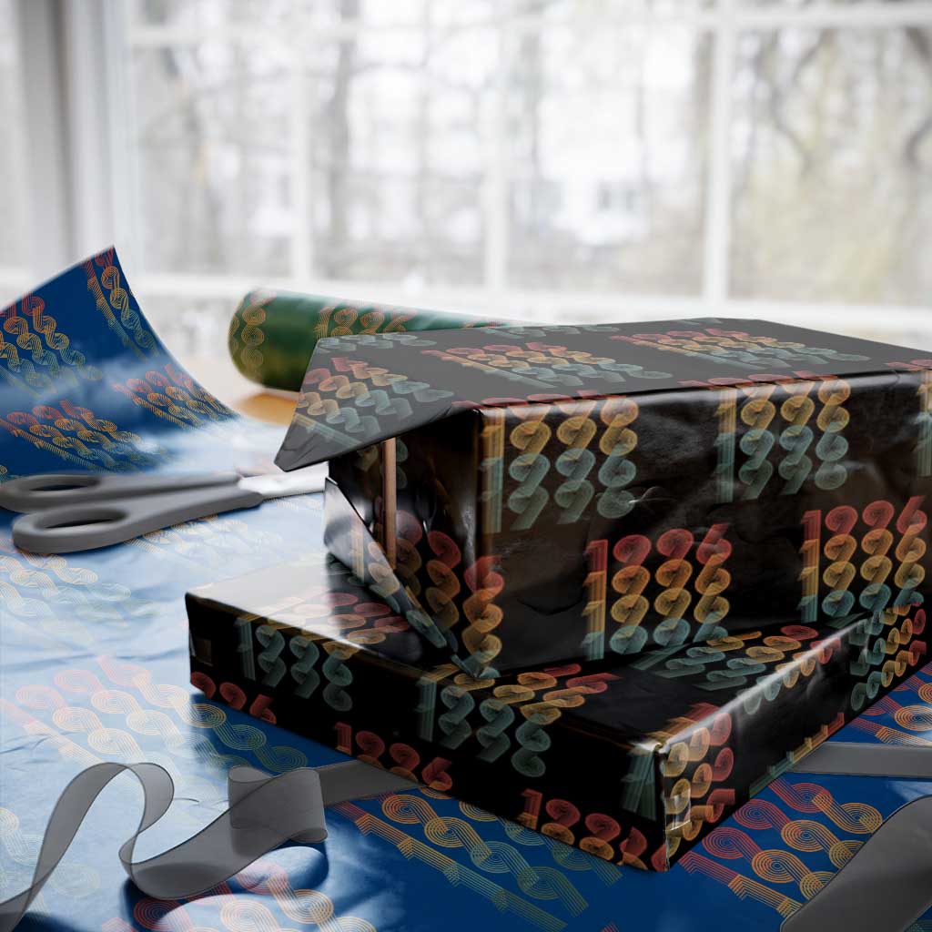 30th Birthday Wrapping Paper Roll Vintage 1996 Retro 30 Years Old Birthday