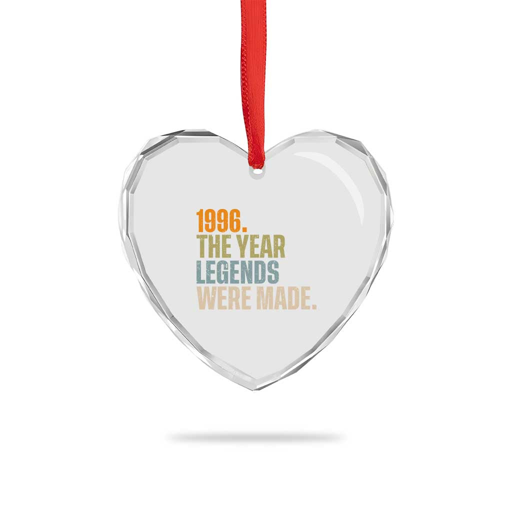 30th Birthday Gift For Men Heart Crystal Glass Ornament Vintage 1996 30 Years Old Birthday TS10 Print Your Wear