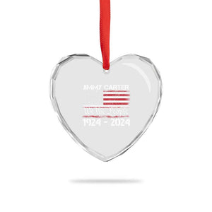 39th President Jimmy Carter Heart Crystal Glass Ornament USA Legacy We The People Betsy Ross Flag TS02 Print Your Wear