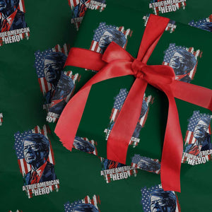 39th President Jimmy Carter Wrapping Paper Roll True American Hero US Flag Presidents' Day TS02 Green Print Your Wear