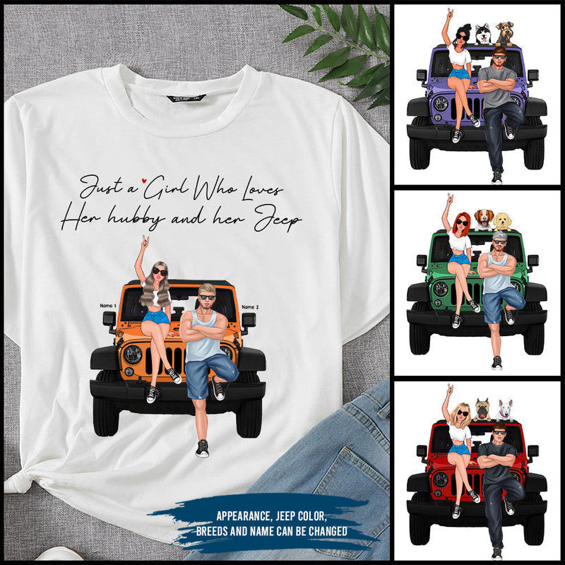 Custom JP Tee Shirts Just A Girl Who Loves JP and Her Hubby CTM Youth Custom - Printyourwear